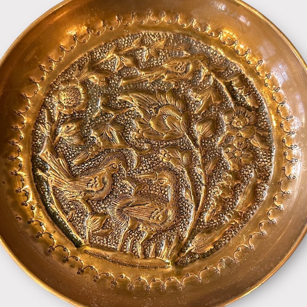 Vintage COPPER MOLDS Wall Hanging x3 Birds Bird Theme - Picture 2 of 6
